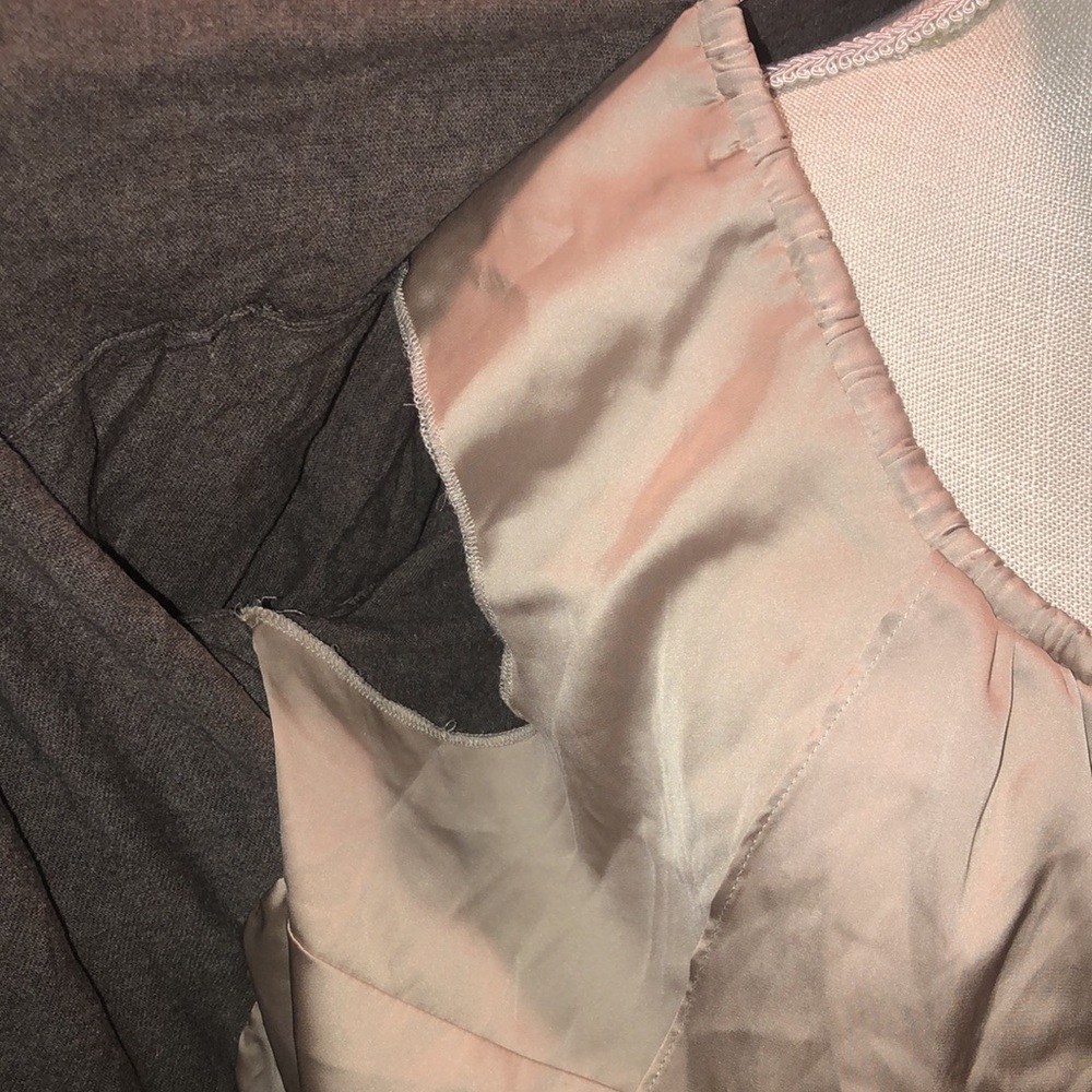 Apt 9 1x cardigan ruffle satin ruffle front - Picture 2 of 4